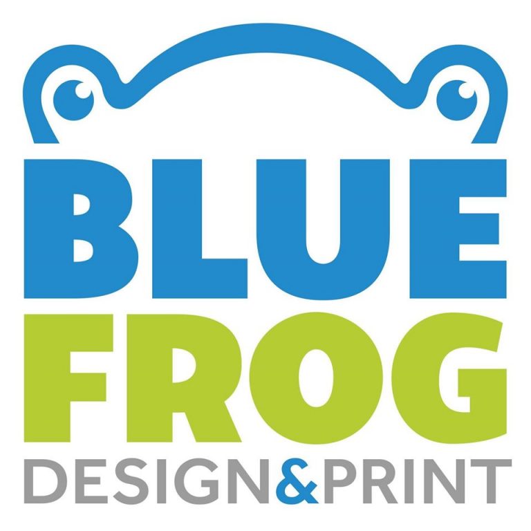 blue frog design and print 768x768