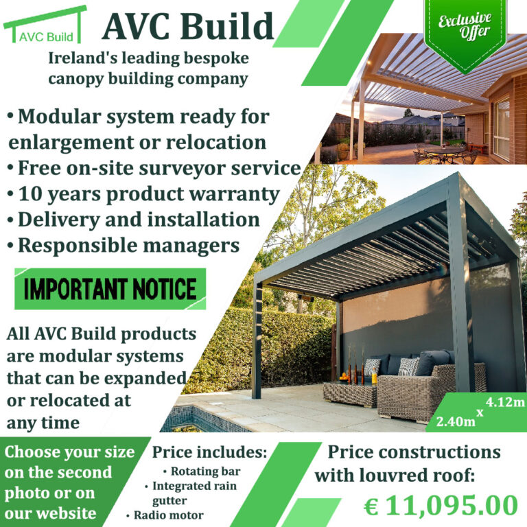 Pergola with louvred roof 768x768