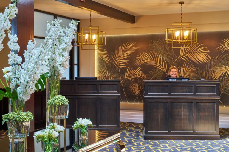 Reception at 4 star Summerhill House Hotel Wicklow 768x512