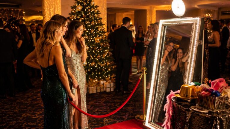 Selfie Mirror Hire for Christmas Parties in Cork The Event Hub 1024x576 1 768x432
